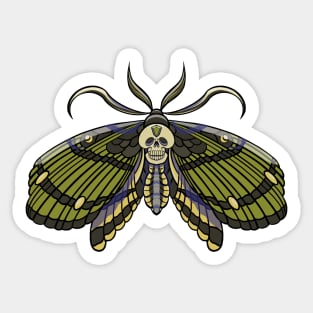 Mossy Crystal Death Head Moth Sticker